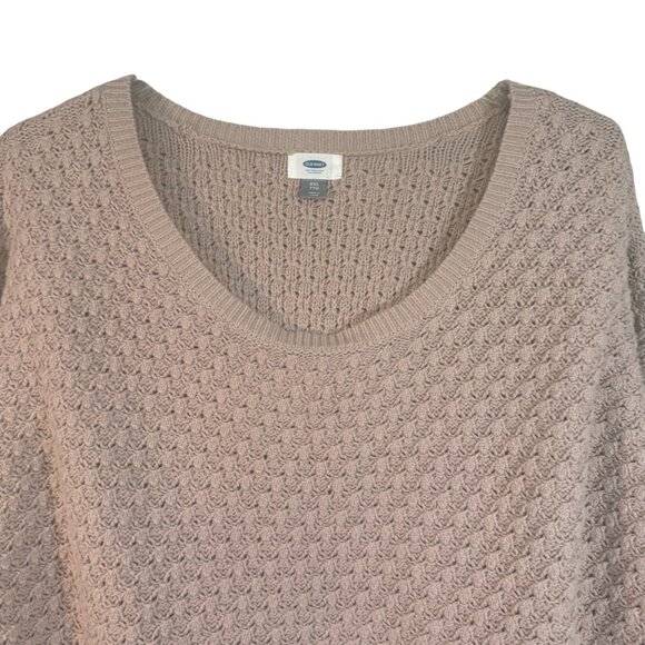 Old Navy XXL Popcorn Stitch Sweater Icelandic Mineral Cotton and Acrylic - Picture 2 of 6